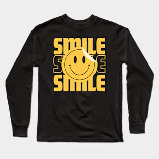 Be Happy Smile Long Sleeve T-Shirt